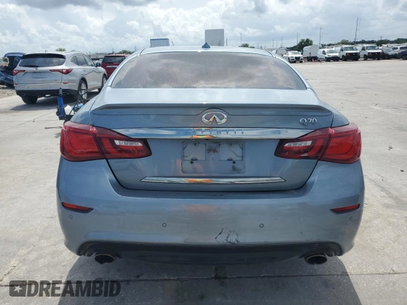 2016 Infiniti Q70 with VIN JN1BY1AP3GM220547, listed as a Copart auction lot 54203925 with Not provided miles and Salvage title. Bid and sale history available at DreamBid. Image 6.