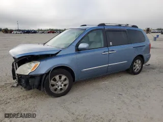 2007 Hyundai Entourage GLS with VIN KNDMC233X76029345, listed as a Copart auction lot 87003264 with 162,714 mi miles and Salvage Title. Bid and sale history available at carsss.com. Image 1.