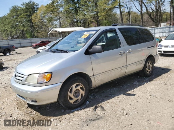 2002 Toyota Sienna LE with VIN 4T3ZF13C92U455851, listed as a Copart auction lot 50604805 with 270,037 mi miles and Non Repairable. Bid and sale history available at carsss.com. Image 1.