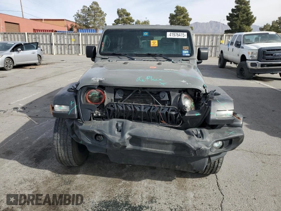 2022 Jeep Wrangler Unlimited Sport with VIN 1C4HJXDN9NW163815, listed as a Copart auction lot 41976415 with 48,078 mi miles and Salvage title. Bid and sale history available at DreamBid. Image 5.
