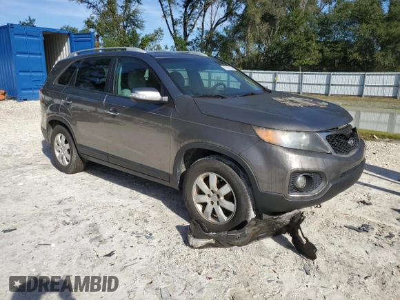 2012 Kia Sorento LX with VIN 5XYKT3A6XCG193485, listed as a Copart auction lot 80695053 with Not Provided miles and Salvage Title. Bid and sale history available at DreamBid. Image 4.
