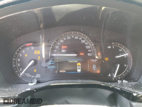 2018 Cadillac XT5 AWD with VIN 1GYKNBRS0JZ128529, listed as a Copart auction lot 62418835 with 50,051 mi miles and Salvage title. Bid and sale history available at DreamBid. Image 9.