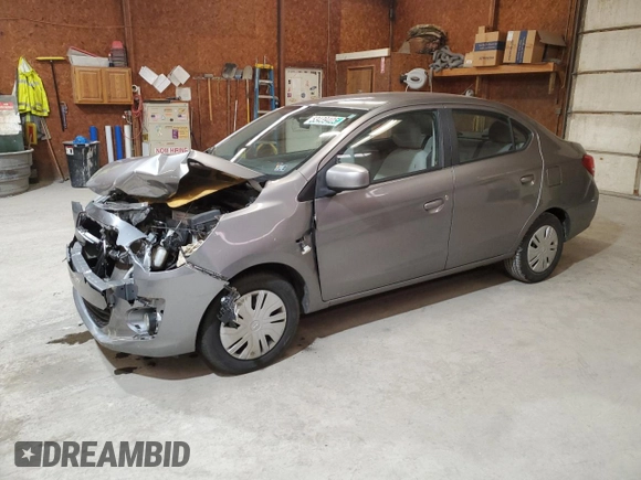 2017 Mitsubishi Mirage G4 ES with VIN ML32F3FJ6HH001825, listed as a Copart auction lot 53439405 with 92,084 mi miles and Salvage Title. Bid and sale history available at carsss.com. Image 1.