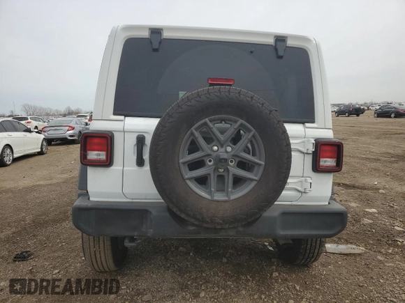 2025 Jeep Wrangler Sport S with VIN 1C4PJXDN9SW531241, listed as a Copart auction lot 51460975 with Not provided miles and Salvage title. Bid and sale history available at DreamBid. Image 6.