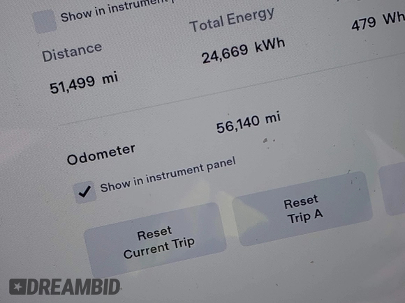 2016 Tesla Model X 70D z VIN 5YJXCAE21GF008724, wystawiony jako IAAI lot #41254897 z przebiegiem 56 140 mil mil oraz . Historia ofert i sprzedaży dostępna na DreamBid. Obrazek 15.