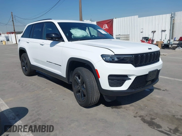 2023 Jeep Grand Cherokee Laredo with VIN 1C4RJHAGXPC660392, listed as a IAAI auction lot 41845564 with 7,444 mi miles and . Bid and sale history available at DreamBid. Image 1.