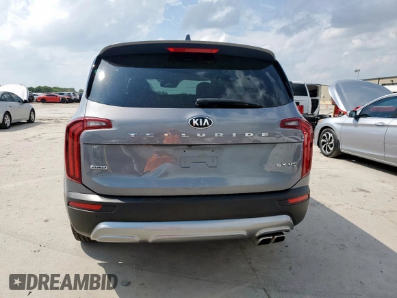 2020 Kia Telluride SX с VIN 5XYP5DHC7LG022016, выставлен на аукционе Copart как лот 59615085 с пробегом 62 175 миль миль и Списание • Salvage title. История ставок и продаж доступна на DreamBid. Изображение 6.