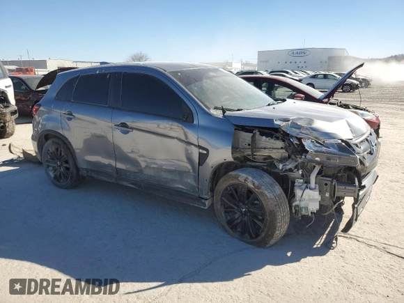 2022 Mitsubishi Outlander Sport ES with VIN JA4ARUAU1NU014051, listed as a Copart auction lot 45712585 with 53,436 mi miles and Salvage Title. Bid and sale history available at carsss.com. Image 4.