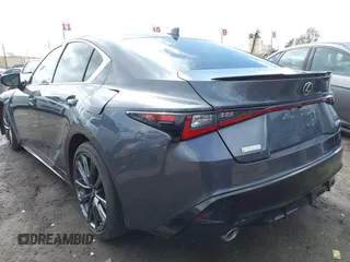2021 Lexus IS 350 F Sport with VIN JTHGZ1B28M5047647, listed as a IAAI auction lot 41520143 with 27,544 mi miles and . Bid and sale history available at DreamBid. Image 3.