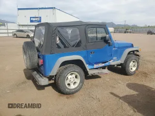 2003 Jeep Wrangler Sport z VIN 1J4FA49S53P350281, wystawiony jako Copart lot #56634005 z przebiegiem 158 974 mil mil oraz Szkoda całkowita • Salvage title. Historia ofert i sprzedaży dostępna na DreamBid. Obrazek 3.