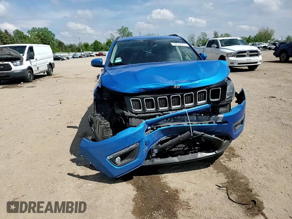 2020 Jeep Compass North z VIN 3C4NJDBB9LT255410, wystawiony jako Copart lot #56552915 z przebiegiem 38 959 mil mil oraz Szkoda całkowita • Salvage title. Historia ofert i sprzedaży dostępna na DreamBid. Obrazek 13.