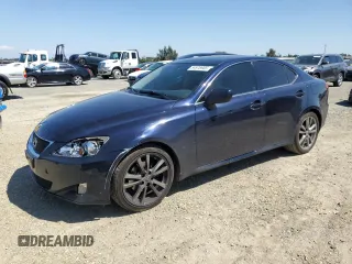 2008 Lexus IS 250 with VIN JTHBK262985068799, listed as a Copart auction lot 54976905 with 296,653 mi miles and Salvage Title. Bid and sale history available at DreamBid. Image 1.