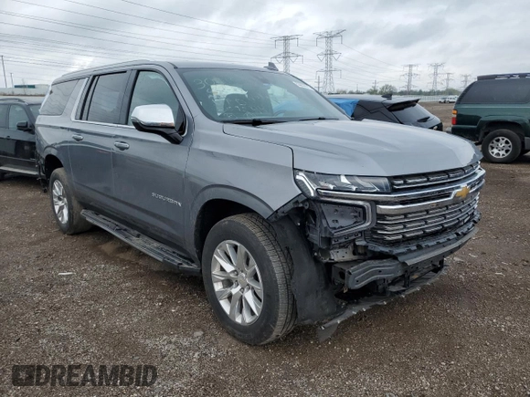 2022 Chevrolet Suburban Premier z VIN 1GNSKFKD9NR209544, wystawiony jako Copart lot #53653075 z przebiegiem 66 679 mil mil oraz Szkoda całkowita • Salvage title. Historia ofert i sprzedaży dostępna na DreamBid. Obrazek 4.
