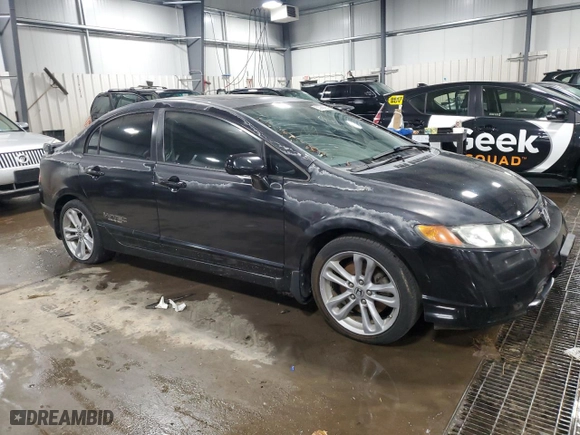 2008 Honda Civic Sdn Si with VIN 2HGFA55518H707285, listed as a Copart auction lot 53088855 with 180,465 mi miles and Clean Title. Bid and sale history available at carsss.com. Image 4.