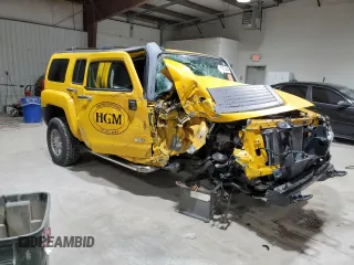 2007 Hummer H3 SUV with VIN 5GTDN13E478149936, listed as a Copart auction lot 85971444 with 95,880 mi miles and Salvage Title. Bid and sale history available at DreamBid. Image 4.
