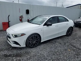 2020 Mercedes-Benz A 35 AMG with VIN W1K3G5BB2LJ216537, listed as a Copart auction lot 61252335 with 76,923 mi miles and Salvage title. Bid and sale history available at DreamBid. Image 1.