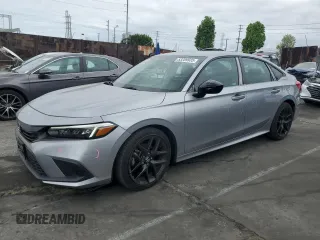 2022 Honda Civic Sport with VIN 2HGFE2F51NH541315, listed as a Copart auction lot 53289935 with 24,415 mi miles and Salvage Title. Bid and sale history available at carsss.com. Image 1.