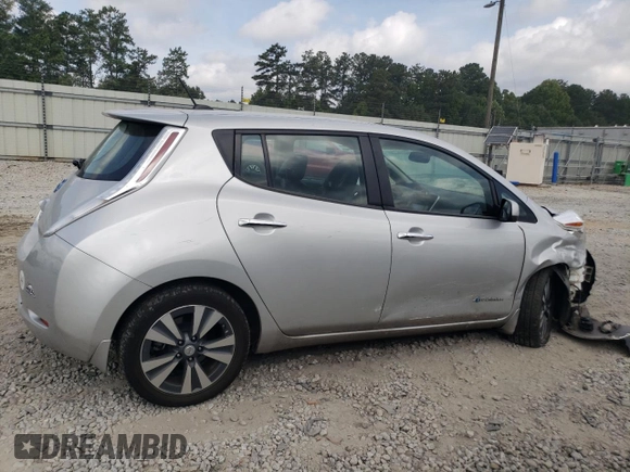 2015 Nissan LEAF SV with VIN 1N4AZ0CP3FC320333, listed as a Copart auction lot 62430113 with 54,127 mi miles. Bid and sale history available at carsss.com. Image 3.