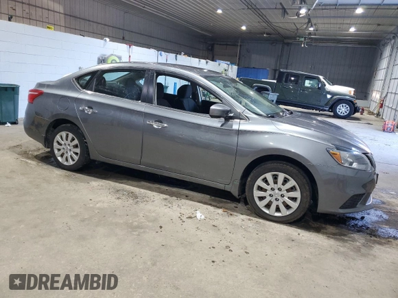 2017 Nissan Sentra S with VIN 3N1AB7AP8HY335353, listed as a Copart auction lot 57016845 with 45,485 mi miles and Non repairable. Bid and sale history available at DreamBid. Image 4.