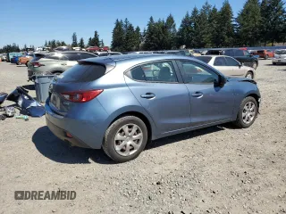2014 Mazda 3 i Sport with VIN JM1BM1K74E1208588, listed as a Copart auction lot 53401005 with 48,636 mi miles and Salvage Title. Bid and sale history available at carsss.com. Image 3.