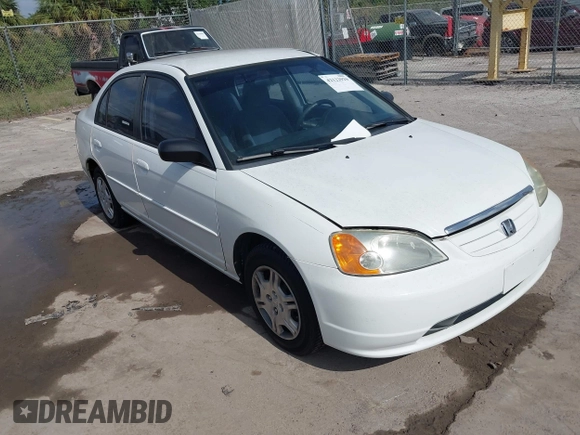 2002 Honda Civic LX with VIN 1HGES16532L069101, listed as a IAAI auction lot 42122929 with 101,269 mi miles and . Bid and sale history available at DreamBid. Image 1.