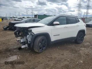 2021 Jeep Compass Altitude with VIN 3C4NJCBB8MT527330, listed as a Copart auction lot 57965535 with 17,835 mi miles and Salvage title. Bid and sale history available at DreamBid. Image 1.