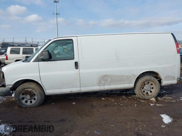 2010 Chevrolet Express Cargo Van with VIN 1GCUGADX6A1154119, listed as a IAAI auction lot 41608254 with 156,816 mi miles. Bid and sale history available at carsss.com. Image 15.