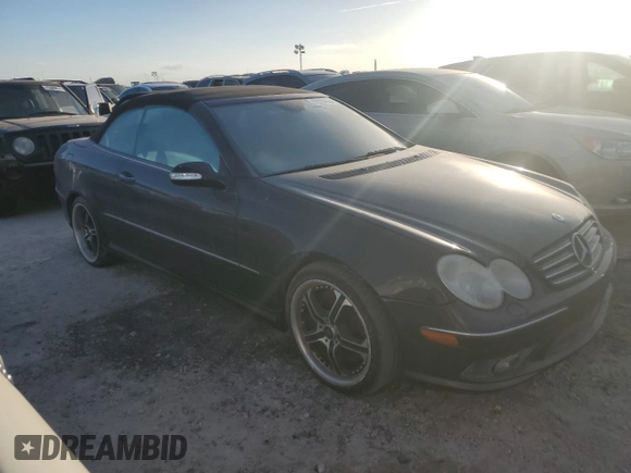 2005 Mercedes-Benz CLK 500 with VIN WDBTK75J65F161649, listed as a Copart auction lot 75284434 with Not Provided miles and Salvage Title. Bid and sale history available at DreamBid. Image 4.