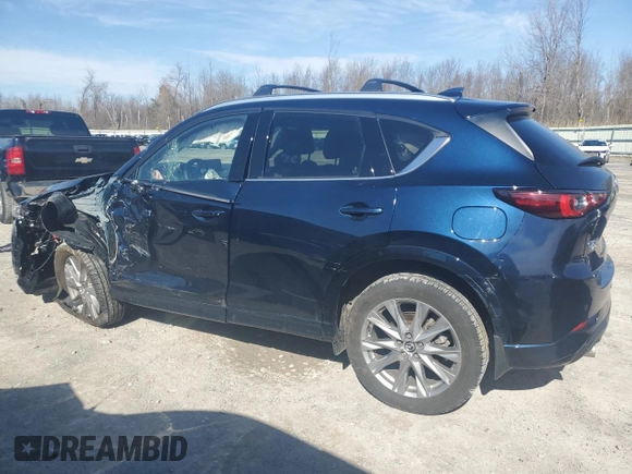 2025 Mazda CX-5 2.5 S Premium Plus Package with VIN JM3KFBEM9S0568966, listed as a Copart auction lot 49114635 with 7,235 mi miles and Salvage Title. Bid and sale history available at carsss.com. Image 2.