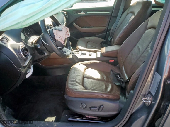 2015 Audi A3 2.0T Premium with VIN WAUBFGFF1F1076631, listed as a Copart auction lot 51924635 with 48,339 mi miles and Salvage Title. Bid and sale history available at carsss.com. Image 7.