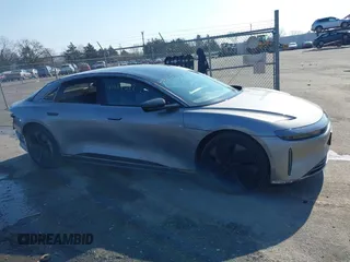 2024 Lucid Air Touring with VIN 50EA1TEA3RA001358, listed as a IAAI auction lot 41482592 with 4,811 mi miles. Bid and sale history available at carsss.com. Image 13.