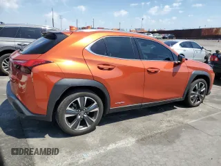 2020 Lexus UX 250h with VIN JTHX9JBH0L2036355, listed as a Copart auction lot 55533685 with 36,938 mi miles and Salvage title. Bid and sale history available at DreamBid. Image 3.