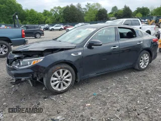 2016 Kia Optima EX z VIN 5XXGU4L35GG059294, wystawiony jako Copart lot #55271175 z przebiegiem 177 392 mil mil oraz Szkoda całkowita • Salvage title. Historia ofert i sprzedaży dostępna na DreamBid. Obrazek 1.