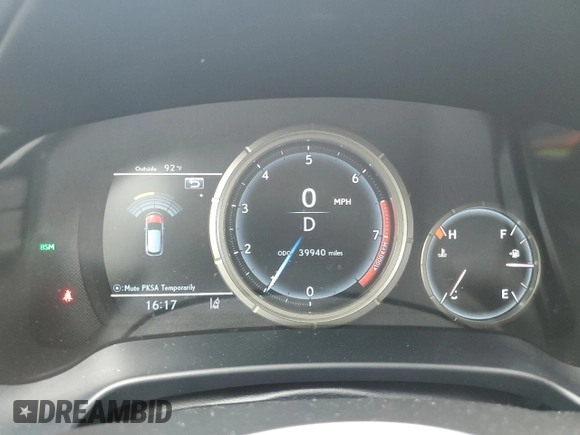 2021 Lexus RX 350 F Sport with VIN 2T2YZMDA6MC292683, listed as a Copart auction lot 56400115 with 39,940 mi miles and Salvage title. Bid and sale history available at DreamBid. Image 9.