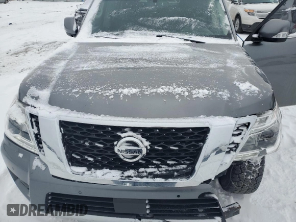 2017 Nissan Armada SV with VIN JN8AY2NC9H9505655, listed as a Copart auction lot 45628715 with 154,441 mi miles and Clean Title. Bid and sale history available at carsss.com. Image 12.