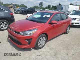 2023 Kia Rio S with VIN 3KPA24AD7PE607814, listed as a Copart auction lot 68135784 with 8,658 mi miles and Salvage Title. Bid and sale history available at DreamBid. Image 1.