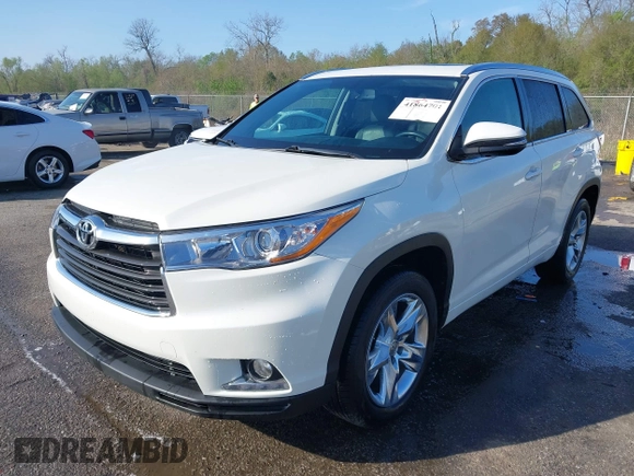 2015 Toyota Highlander Limited z VIN 5TDYKRFH8FS041531, wystawiony jako IAAI lot #41864701 z przebiegiem 219 408 mil mil oraz . Historia ofert i sprzedaży dostępna na DreamBid. Obrazek 17.