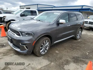 2021 Dodge Durango Citadel with VIN 1C4SDJET5MC788672, listed as a Copart auction lot 46443125 with 81,257 mi miles and Salvage title. Bid and sale history available at DreamBid. Image 1.