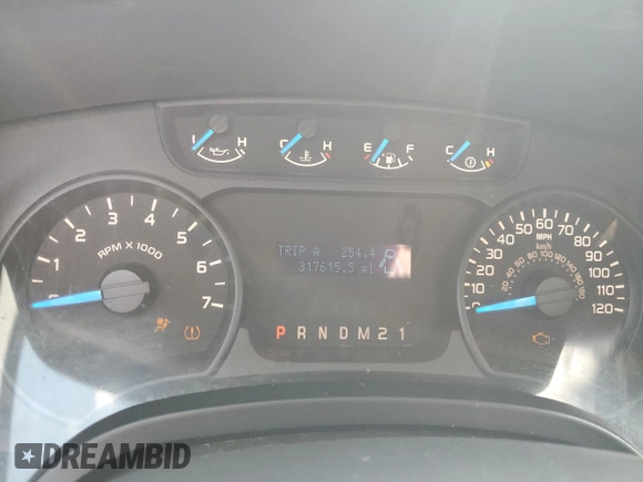 2014 Ford F-150 XL with VIN 1FTFX1EF7EFA24986, listed as a Copart auction lot 52297225 with 317,615 mi miles and Clean Title. Bid and sale history available at carsss.com. Image 9.