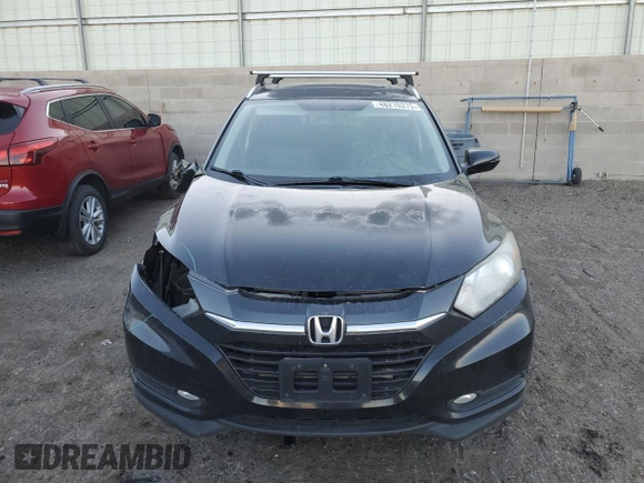 2016 Honda HR-V EX-L w/Navi with VIN 3CZRU6H73GM757539, listed as a Copart auction lot 48210275 with 0 mi miles and Salvage Title. Bid and sale history available at carsss.com. Image 5.