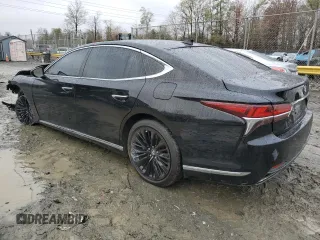 2019 Lexus LS 500 with VIN JTHC51FF1K5005423, listed as a Copart auction lot 80461064 with 73,595 mi miles and Salvage title. Bid and sale history available at DreamBid. Image 2.