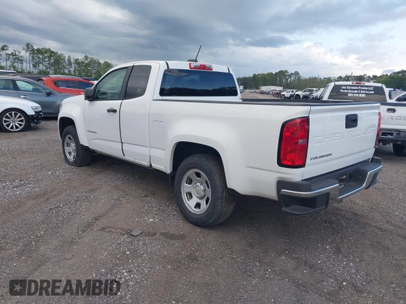 2021 Chevrolet Colorado 2WD Work Truck with VIN 1GCHSBEA1M1280750, listed as a IAAI auction lot 42539883 with 163,224 mi miles and . Bid and sale history available at DreamBid. Image 3.