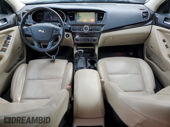 2014 Kia Cadenza Premium with VIN KNALN4D75E5123328, listed as a Copart auction lot 77590774 with 70,414 mi miles and Salvage Title. Bid and sale history available at carsss.com. Image 8.