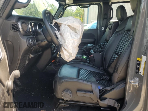 2021 Jeep Wrangler Unlimited Sport S with VIN 1C4HJXDG1MW730308, listed as a Copart auction lot 56921685 with 28,391 mi miles and Salvage title. Bid and sale history available at DreamBid. Image 7.