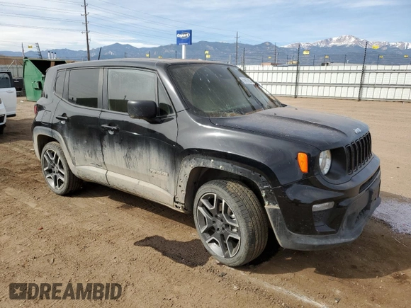 2021 Jeep Renegade Upland Edition with VIN ZACNJDAB0MPM39206, listed as a Copart auction lot 50907905 with 0 mi miles and Non Repairable. Bid and sale history available at carsss.com. Image 4.