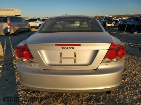 2006 Volvo C70 with VIN YV1MC68276J001385, listed as a Copart auction lot 82148334 with 109,543 mi miles and Clean Title. Bid and sale history available at carsss.com. Image 6.