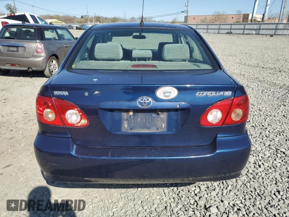 2006 Toyota Corolla CE with VIN 2T1BR32E76C602630, listed as a Copart auction lot 53872375 with 289,517 mi miles and Clean Title. Bid and sale history available at DreamBid. Image 6.