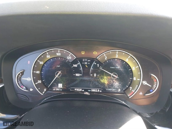 2017 BMW 5 Series 530i with VIN WBAJA5C32HG894894, listed as a IAAI auction lot 40905321 with 93,520 mi miles. Bid and sale history available at carsss.com. Image 7.