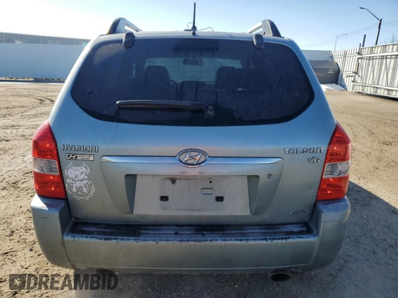 2007 Hyundai Tucson GL with VIN KM8JM72D27U549084, listed as a Copart auction lot 47891985 with 273,927 mi miles and Salvage Title. Bid and sale history available at carsss.com. Image 6.