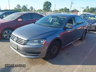 2014 Volkswagen Passat Wolfsburg Edition with VIN 1VWAT7A36EC052846, listed as a IAAI auction lot 42467068 with 186,162 mi miles and . Bid and sale history available at DreamBid. Image 2.
